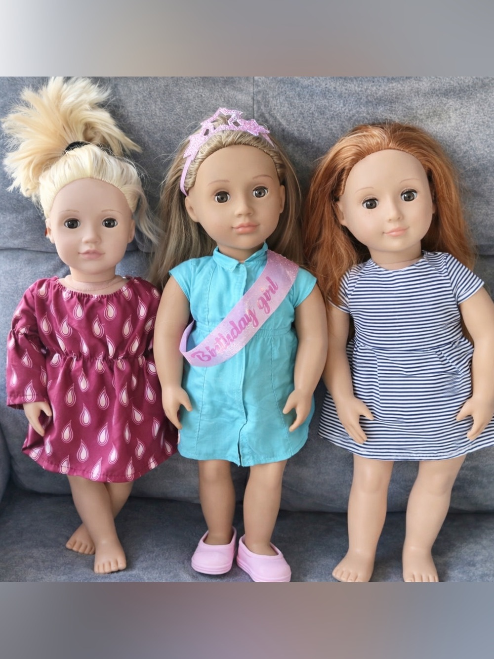 Our Generation (Battat) Bundle of 3 Preloved 18-Inch Dolls